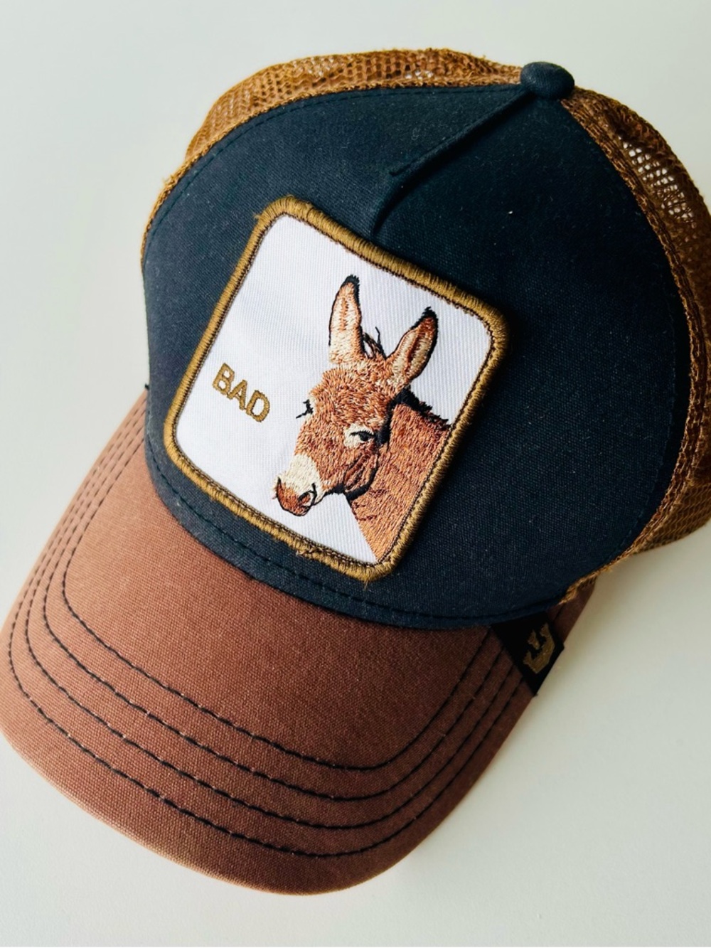 Goorin Bros Bad Donkey Trucker Hat from the Farm Collection